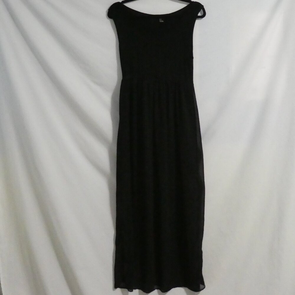 FOREVER 21 | medium | Sheer Black Sleeveless Maxi Dress